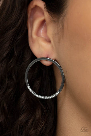 Paparazzi Accessories Spot On Opulence - Black Earrings