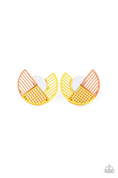 Paparazzi Accessories It’s Just an Expression - Yellow Earrings 
