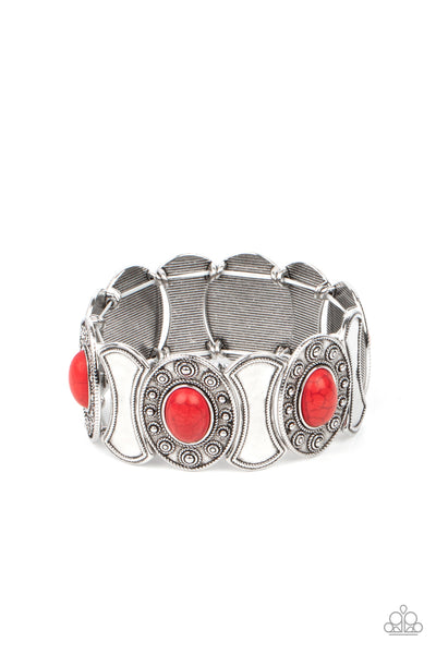 Paparazzi Accessories Desert Relic - Red Bracelet 