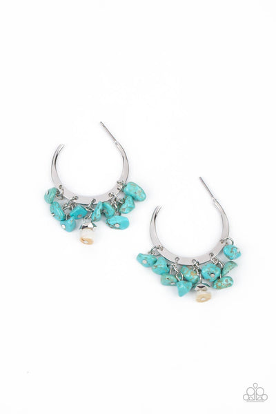 Paparazzi Accessories Gorgeously Grounding - Blue Earrings 