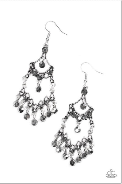 Paparazzi Accessories Palace Princess - Silver Earrings