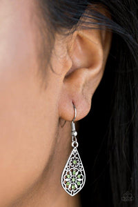 Paparazzi Accessories Spring Sparkle - Green Earrings 