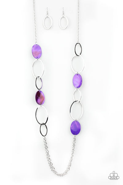 Paparazzi Accessories Kaleidoscope Coasts - Purple Necklace & Earrings 