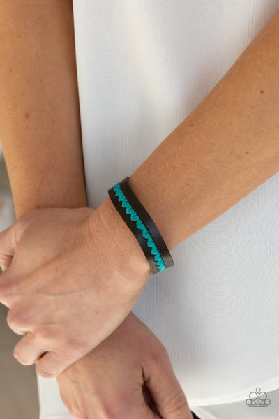 Paparazzi Accessories Made With Love - Blue Bracelet 