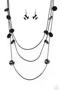 Paparazzi Accessories Alluring Luxe - Black Necklace & Earrings