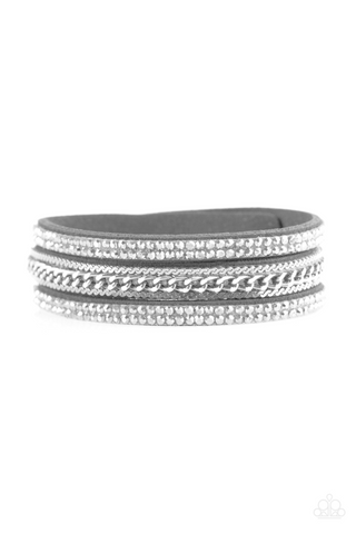 Paparazzi Accessories Unstoppable Silver Bracelet 